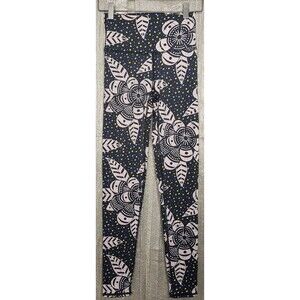Aerie XS Women's High Waisted Blue Pink Floral Leggings Soft Yoga Workout